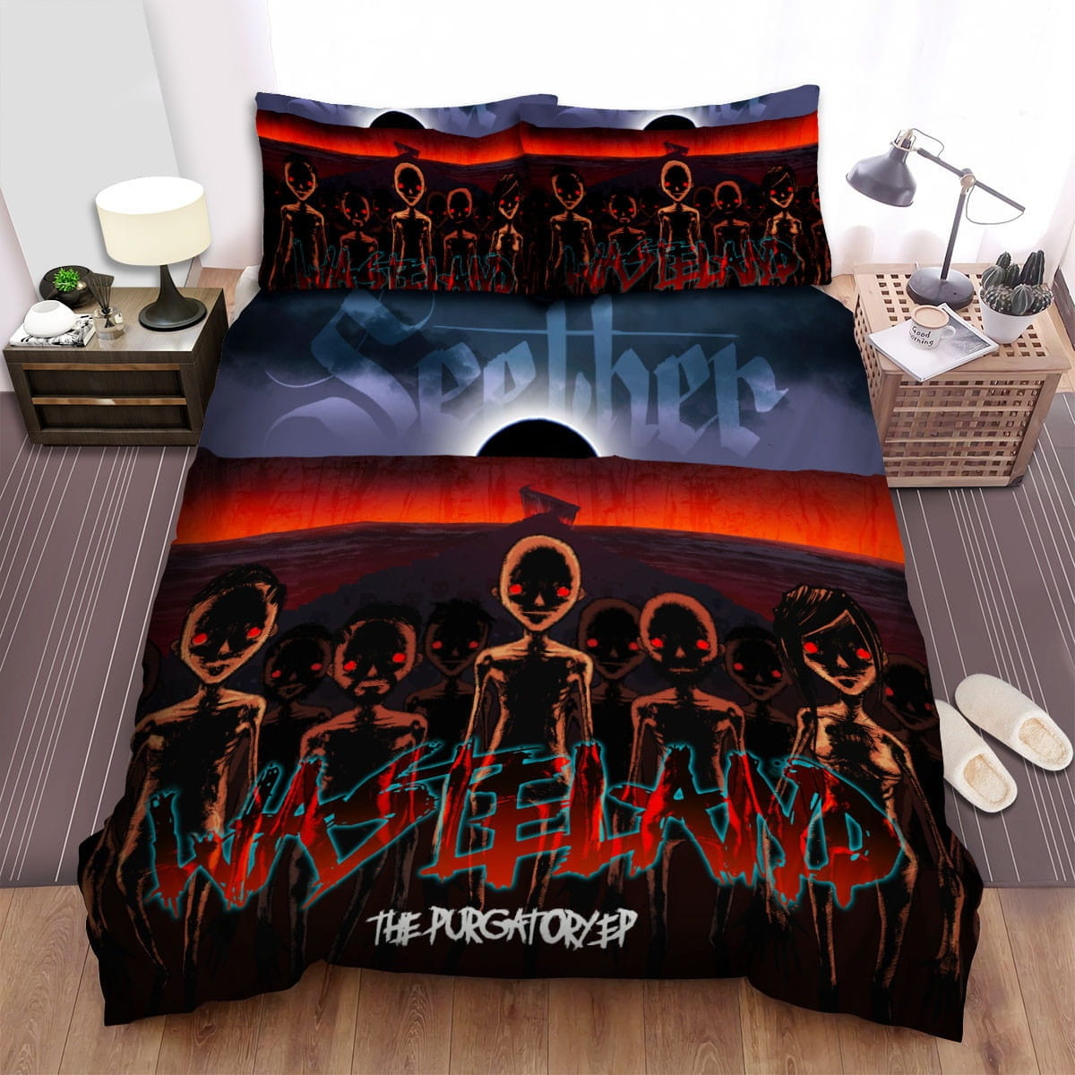 Lifehouse Creepy Art Bedding Sets, Flatsheet Gift For Christmas, Thanksgiving, Halloween
