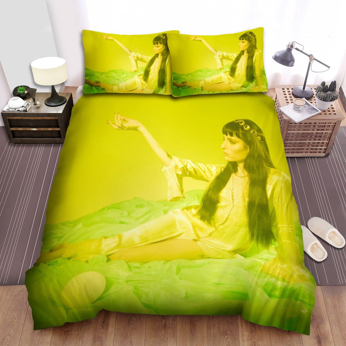 Lilith Green Bedding Sets Duvet Cover, Flatsheet, Pillowcase For Your Lover
