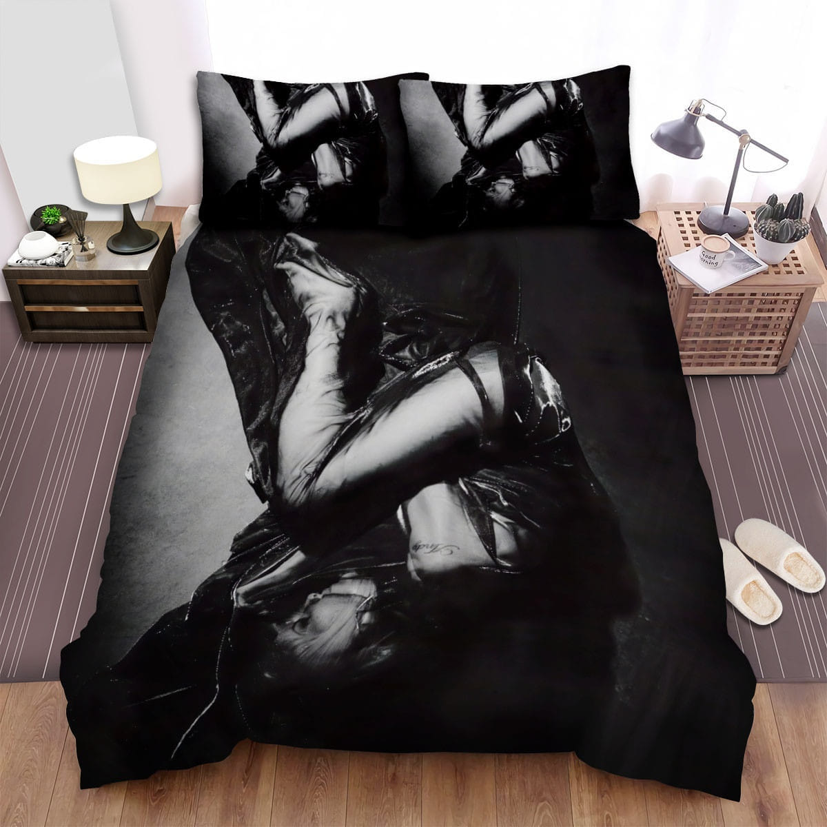 Lilith Black Bedding Set, Gift For Christmas, Birthday, Thanksgiving