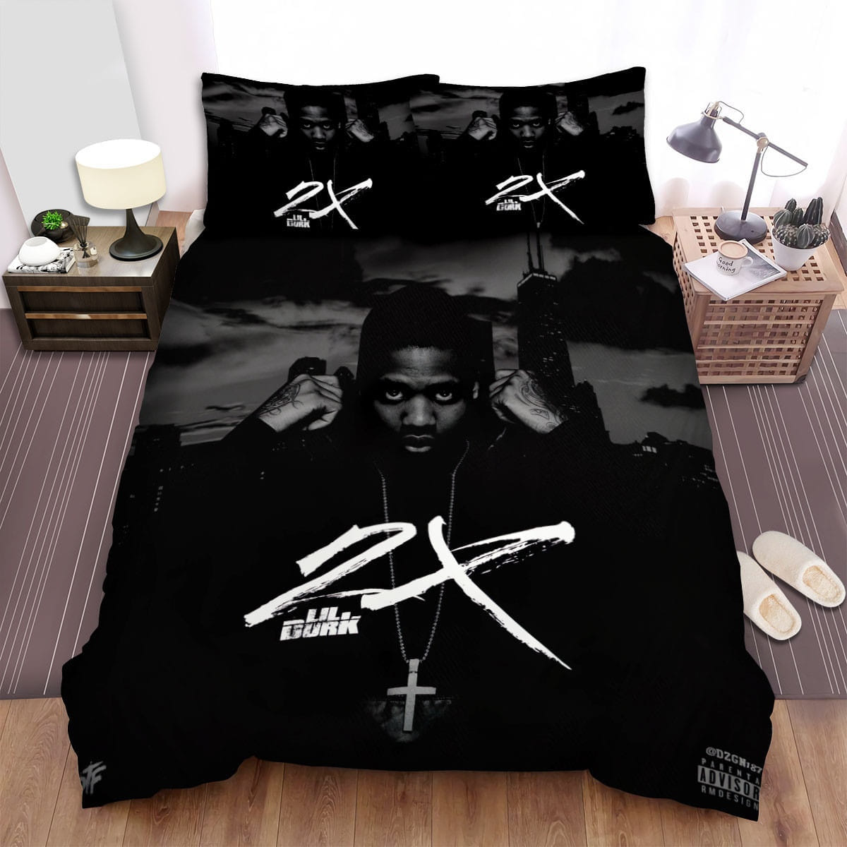 Lil Durk 2x Bedding Sets Duvet Cover, Flatsheet, Pillowcase For Your Lover