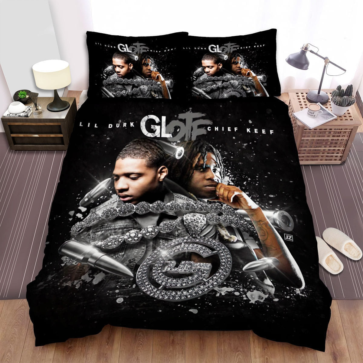 Lil Durk Mounted Up Bedding Sets, Flatsheet Gift For Wife, Husband, Besties