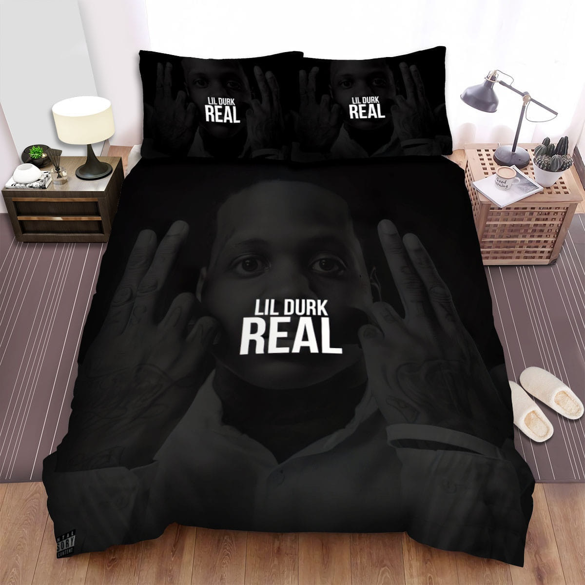 Lil Durk Real Bedding Set, Gift For Christmas, Birthday, Thanksgiving
