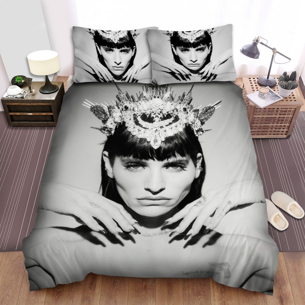 Lilith Queen Decorative Bedding Sets with Duvet Cover, Flatsheet, Pillowcases