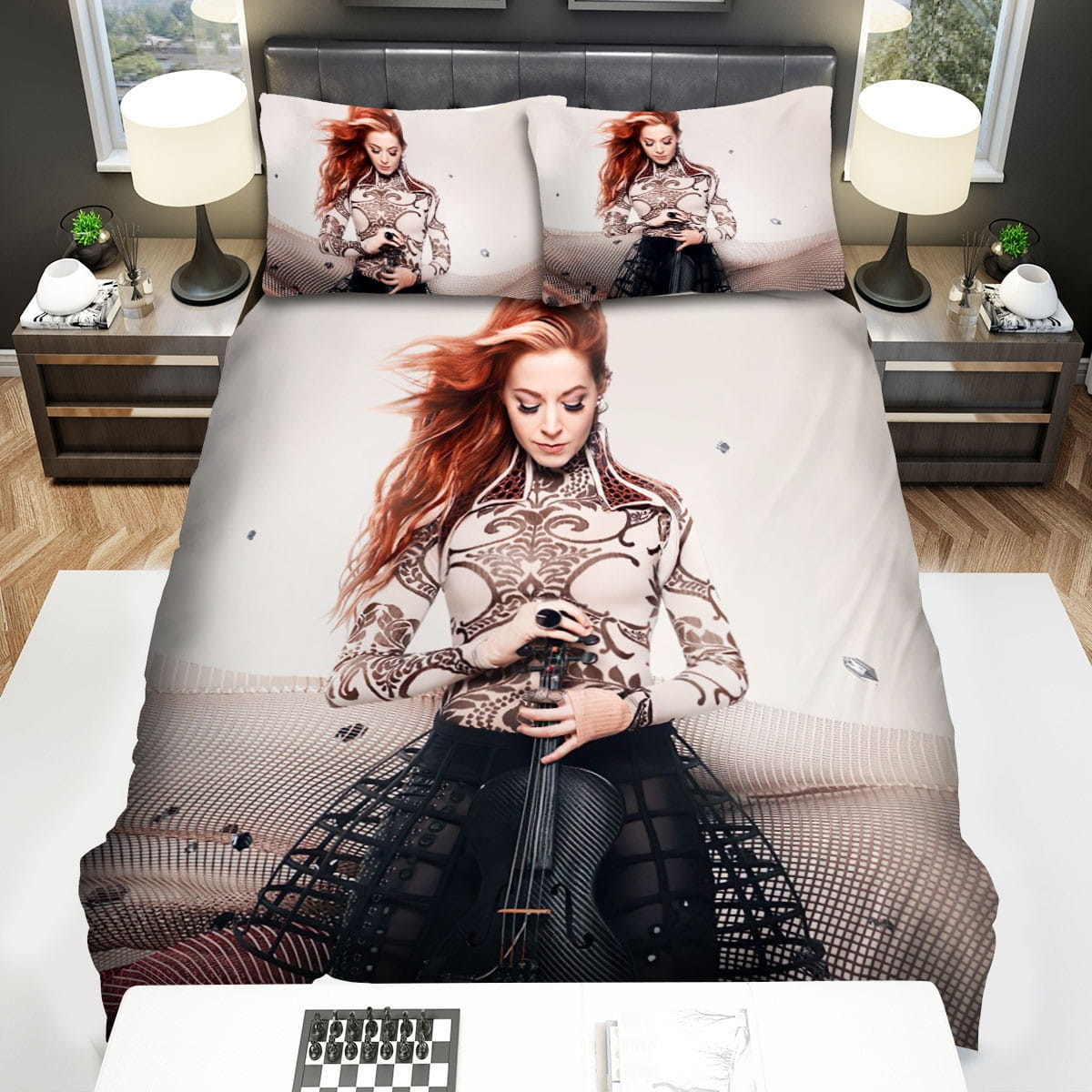 Lindsey Stirling Photo Decorative Bedding Sets with Duvet Cover, Flatsheet, Pillowcases
