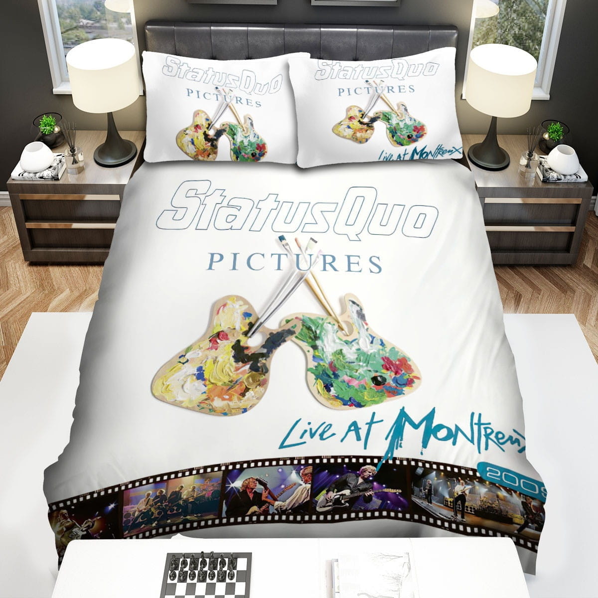Live At Mont Status Quo Bedding Set, Gift For Christmas, Birthday, Thanksgiving