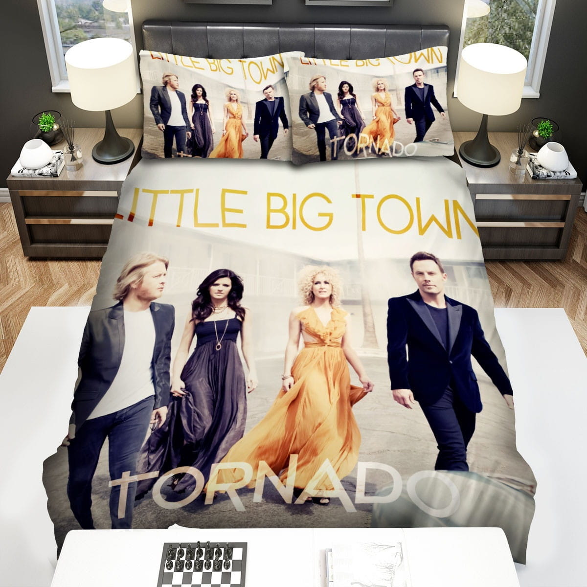 Little Big Town Tornado Bedding Sets Duvet Cover, Flatsheet, Pillowcases For Every Bedroom