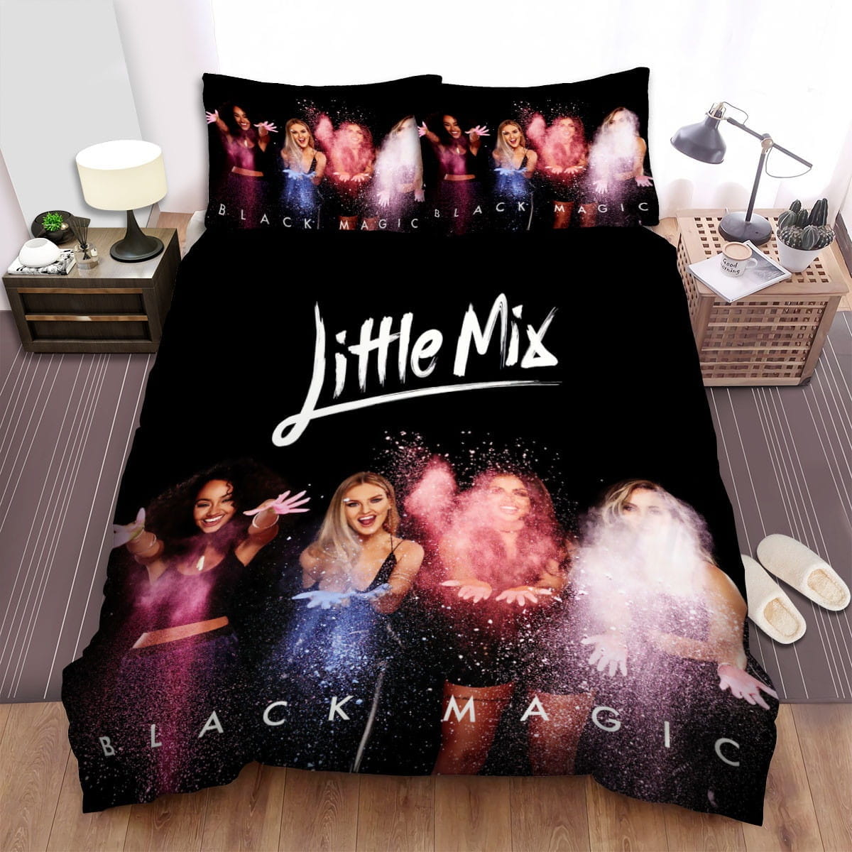 Little Mix Black Magic Art Bedding Sets Duvet Cover, Flatsheet, Pillowcases Perfect Gift For Fans