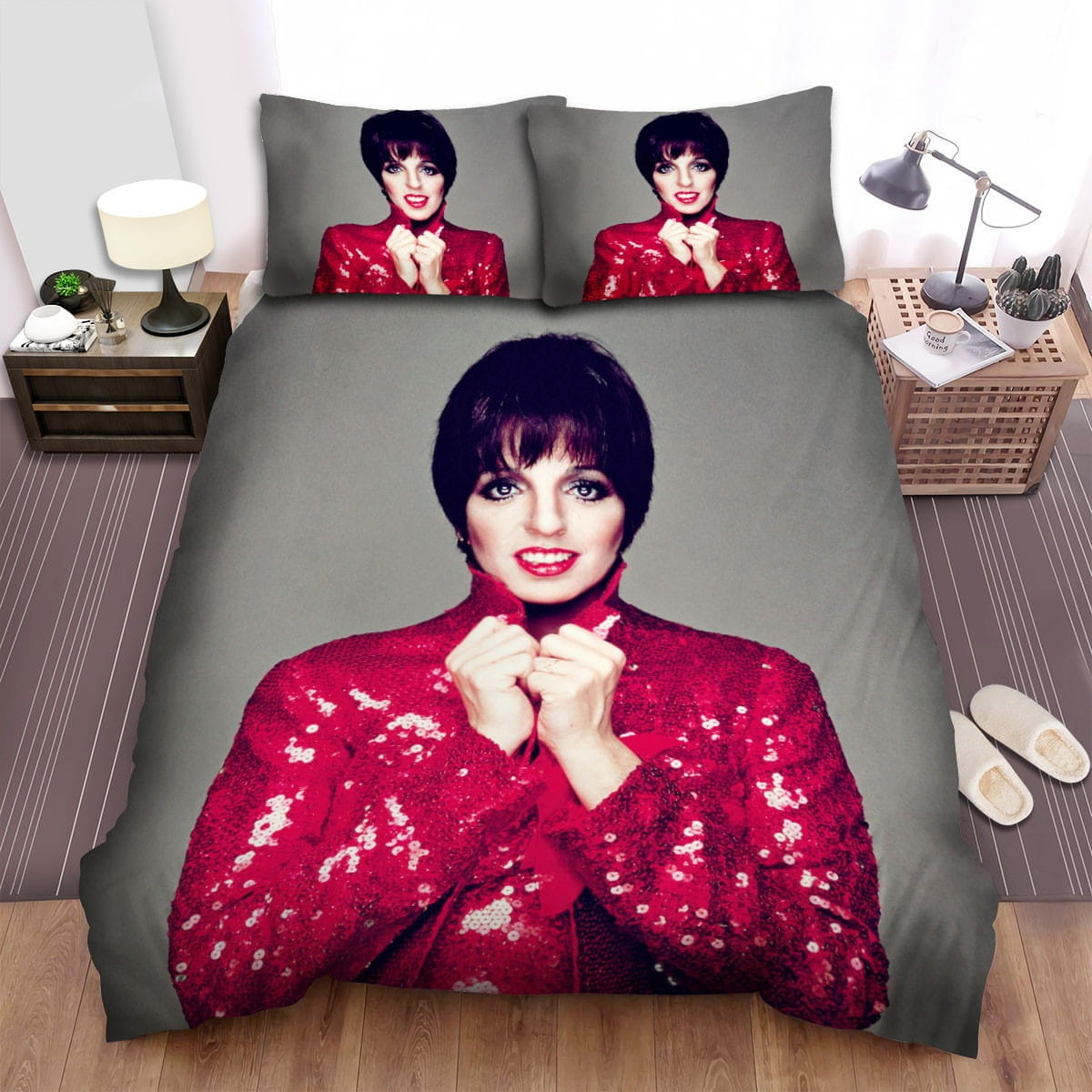 Liza Minnelli Decorative Bedding Sets with Duvet Cover, Flatsheet, Pillowcases