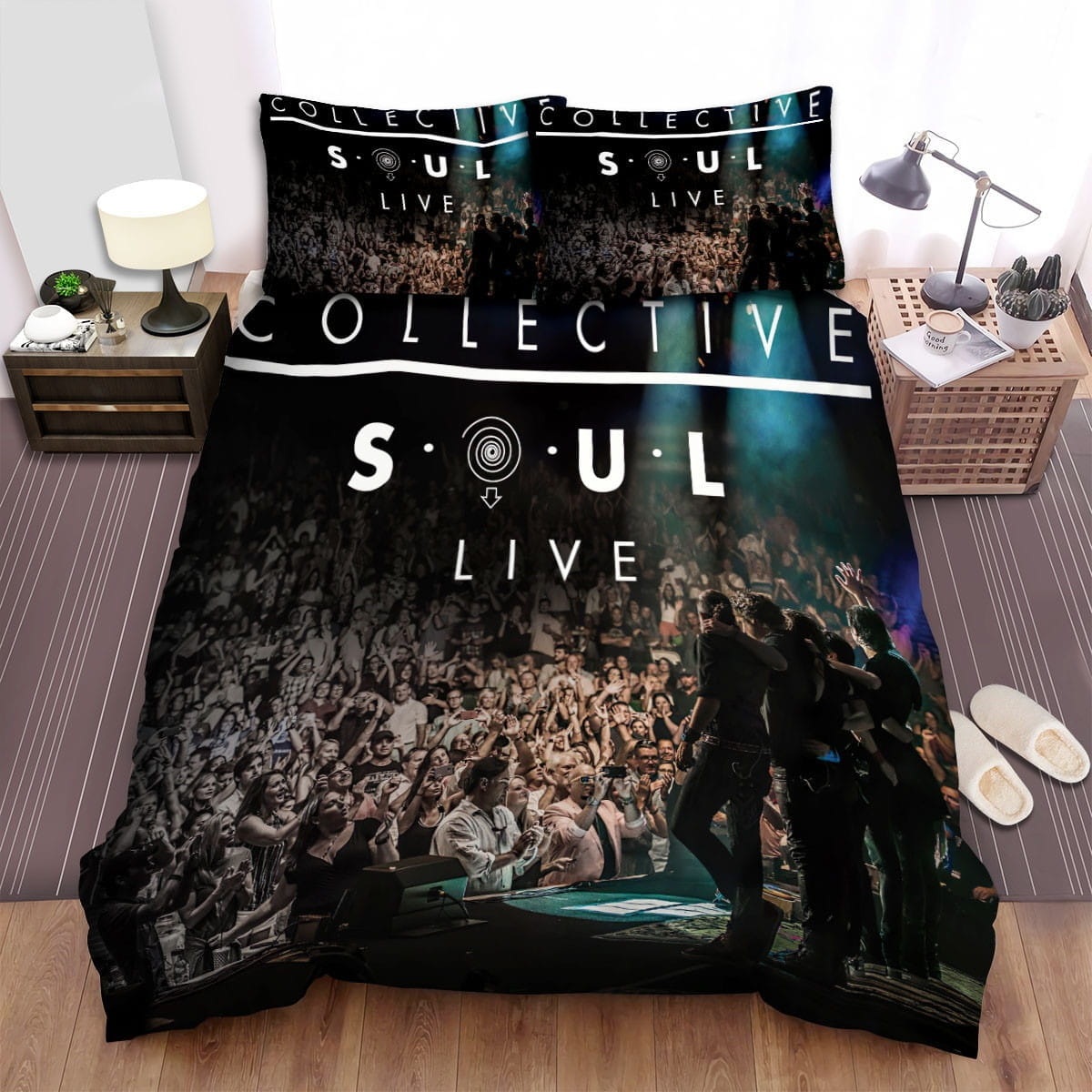 Live Collective Soul Bedding Sets, Flatsheet Gift For Christmas, Thanksgiving, Halloween