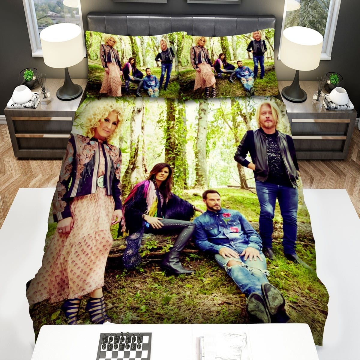 Little Big Town Bedding Sets Duvet Cover, Flatsheet, Pillowcases Perfect Gift For Fans