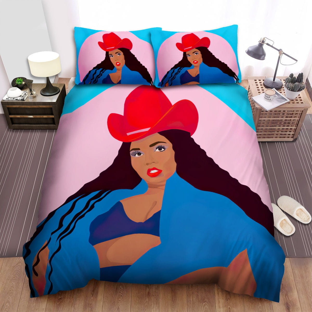 Lizzo Music Painting Photo Bedding Sets Duvet Cover, Flatsheet, Pillowcase For Your Lover