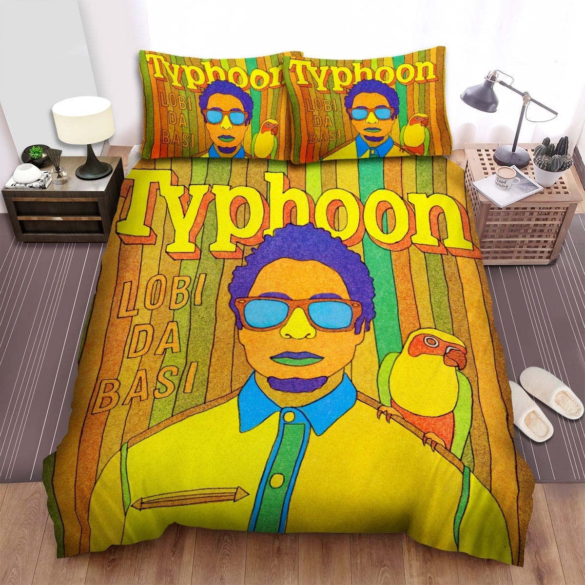 Lobi Da Basi Typhoon Bedding Sets, Flatsheet Gift For Wife, Husband, Besties