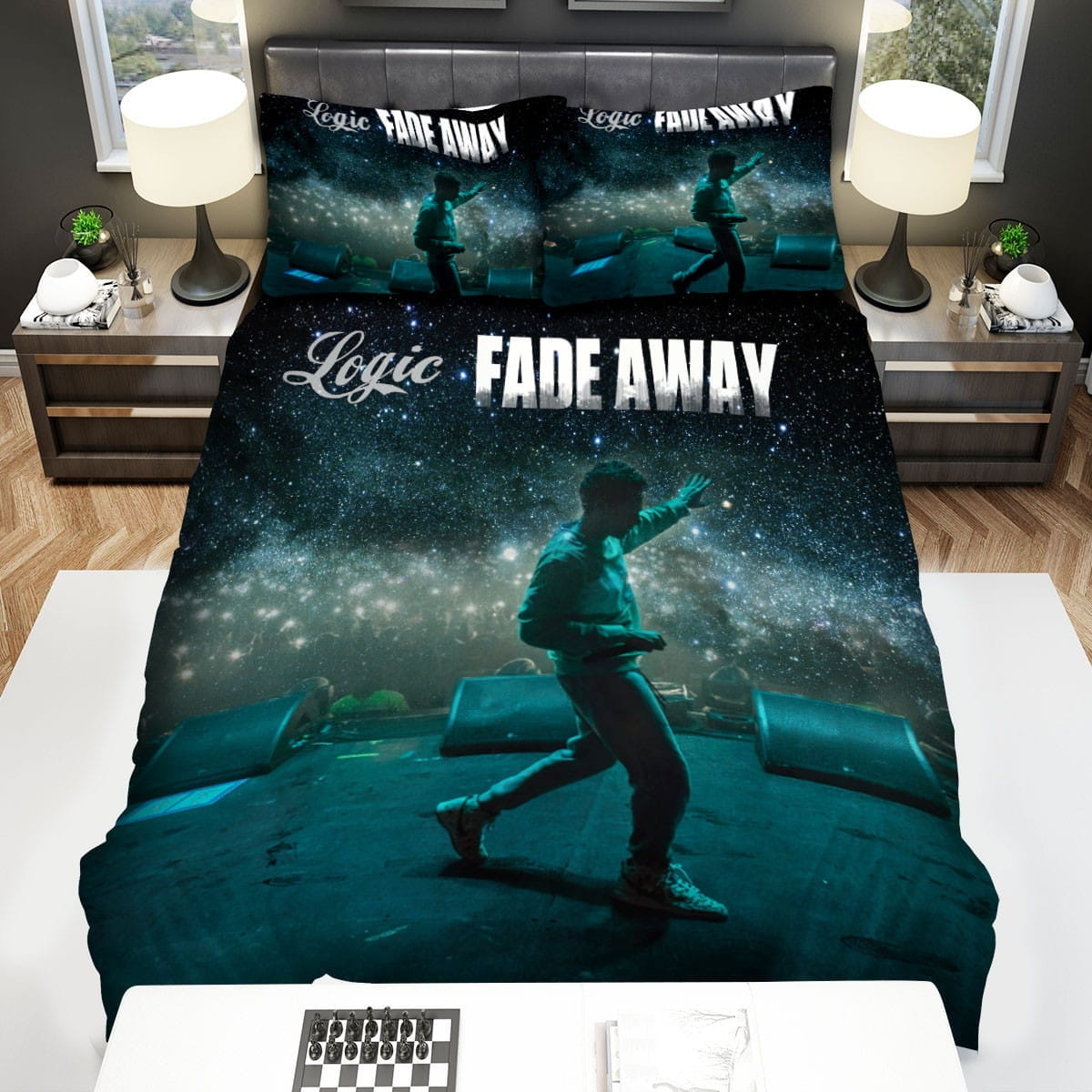 Logic Band Fade Away Cover Bedding Sets Duvet Cover, Flatsheet, Pillowcases Perfect Gift For Fans