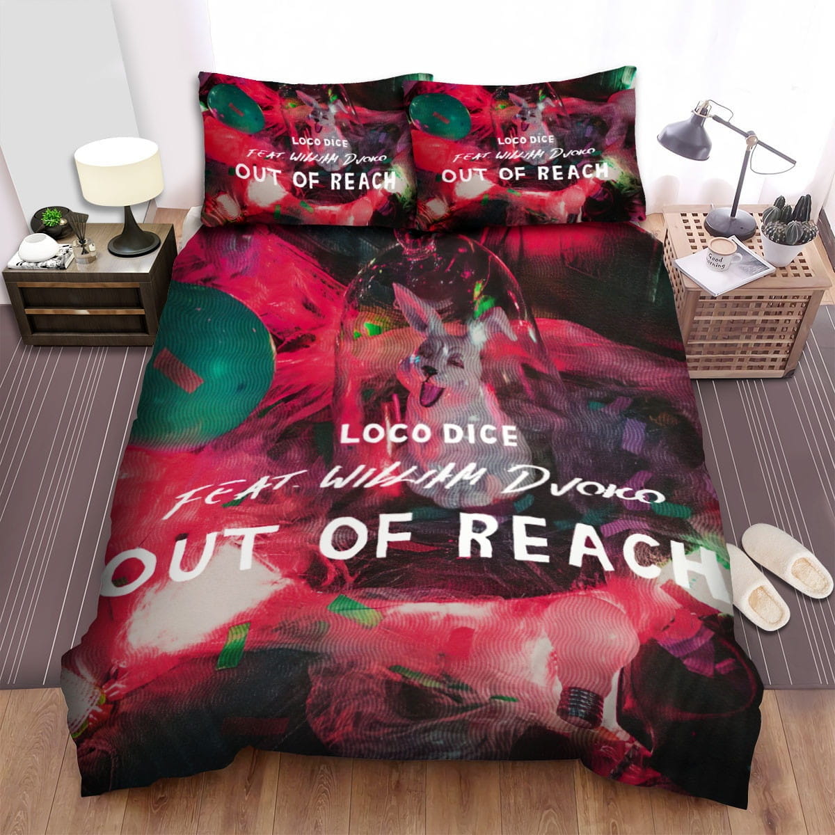 Loco Dice Out Of Reach Bedding Set, Gift For Christmas, Birthday, Thanksgiving