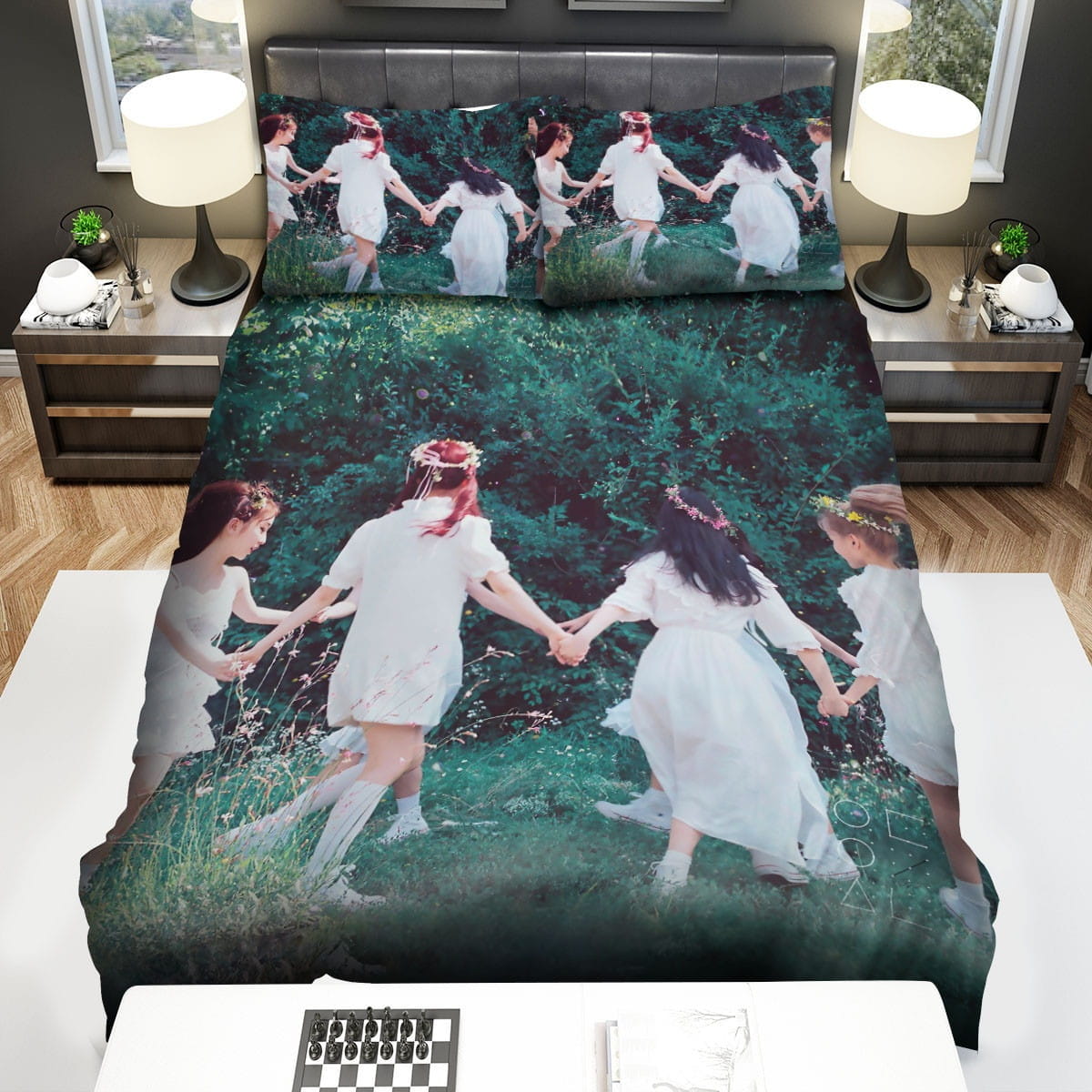 Loona Hi High Wallpaper Bedding Sets, Flatsheet Gift For Wife, Husband, Besties