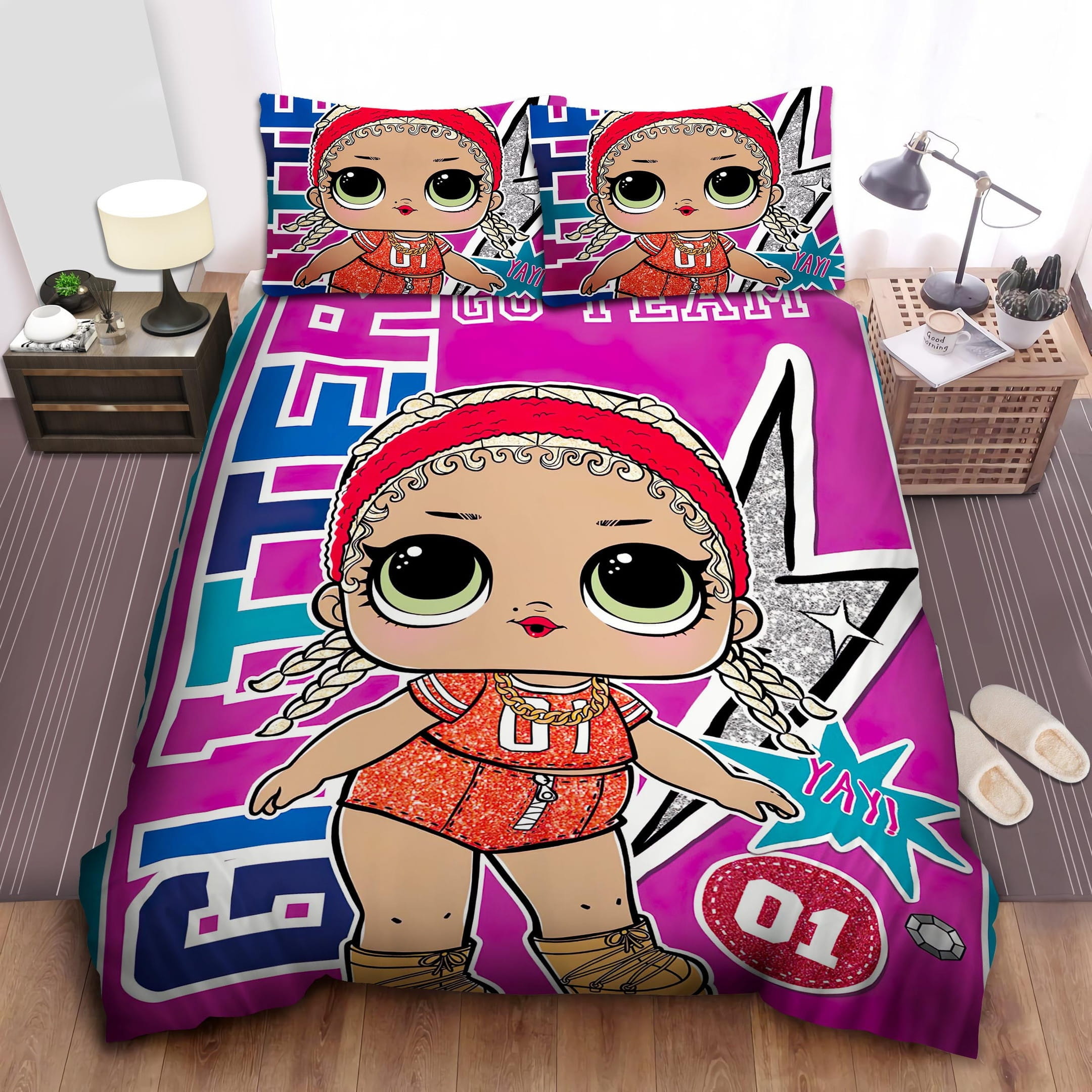 Lol Surprise! NBA Bedding Sets Duvet Cover, Flatsheet, Pillowcase For Your Lover