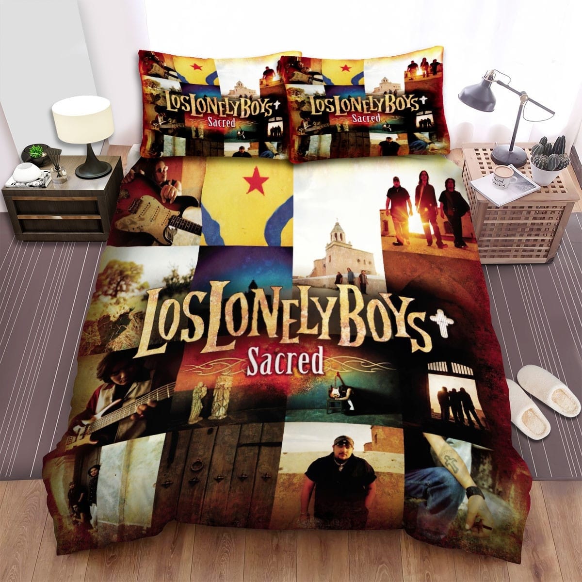 Los Lonely Boys Scared Decorative Bedding Sets with Duvet Cover, Flatsheet, Pillowcases