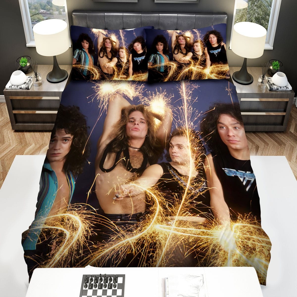 Los Angeles Van Halen Bedding Sets Duvet Cover, Flatsheet, Pillowcases Perfect Gift For Fans