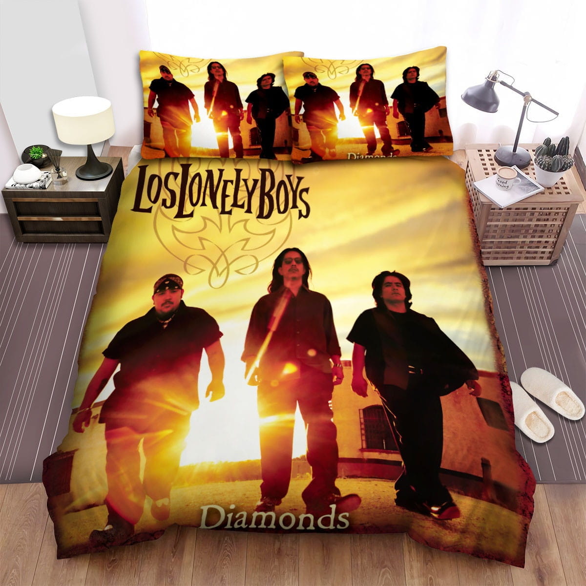 Los Lonely Boys Diamonds Bedding Sets Duvet Cover, Flatsheet, Pillowcase For Your Lover