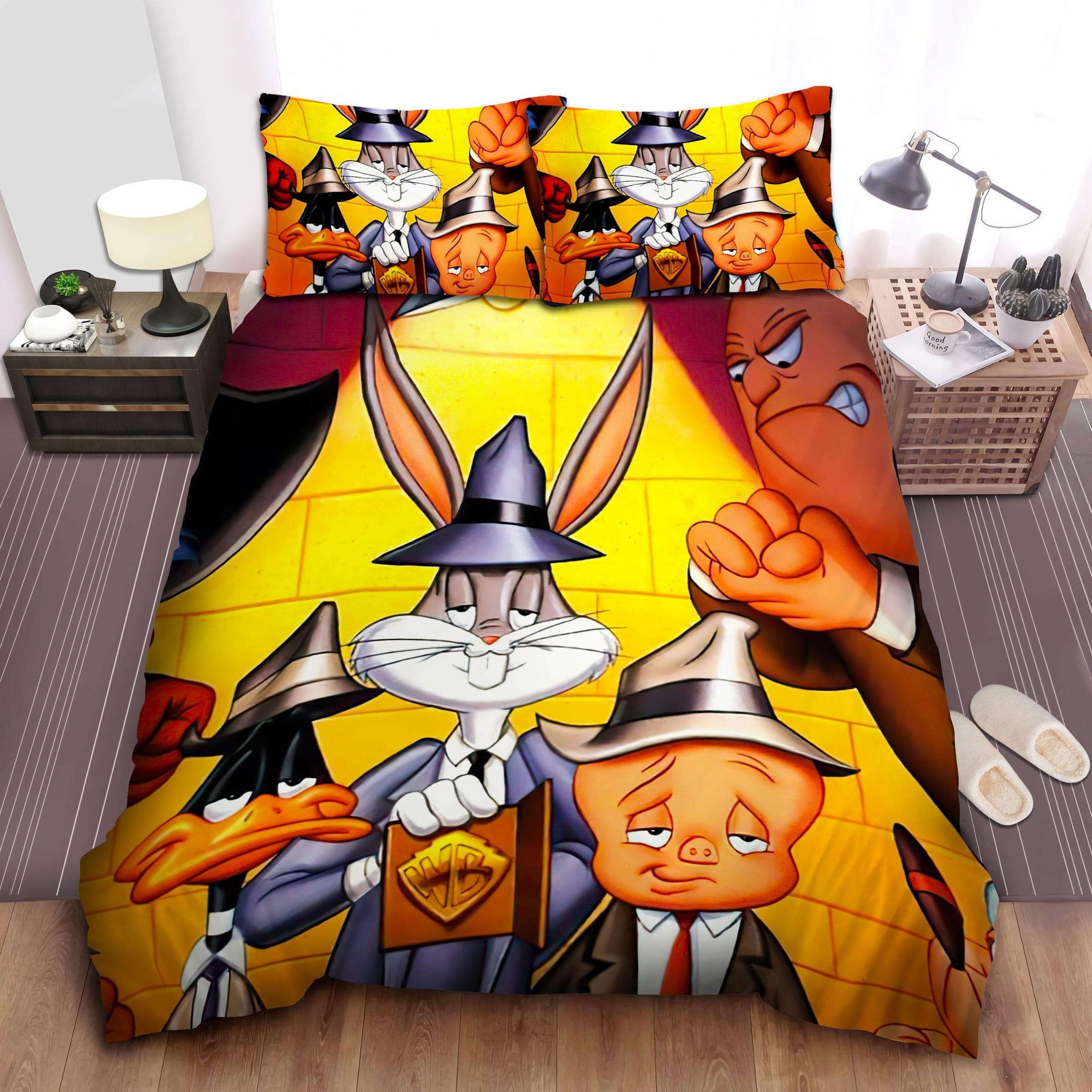 Looney Tunes Policeman Bedding Sets, Flatsheet Gift For Christmas, Thanksgiving, Halloween