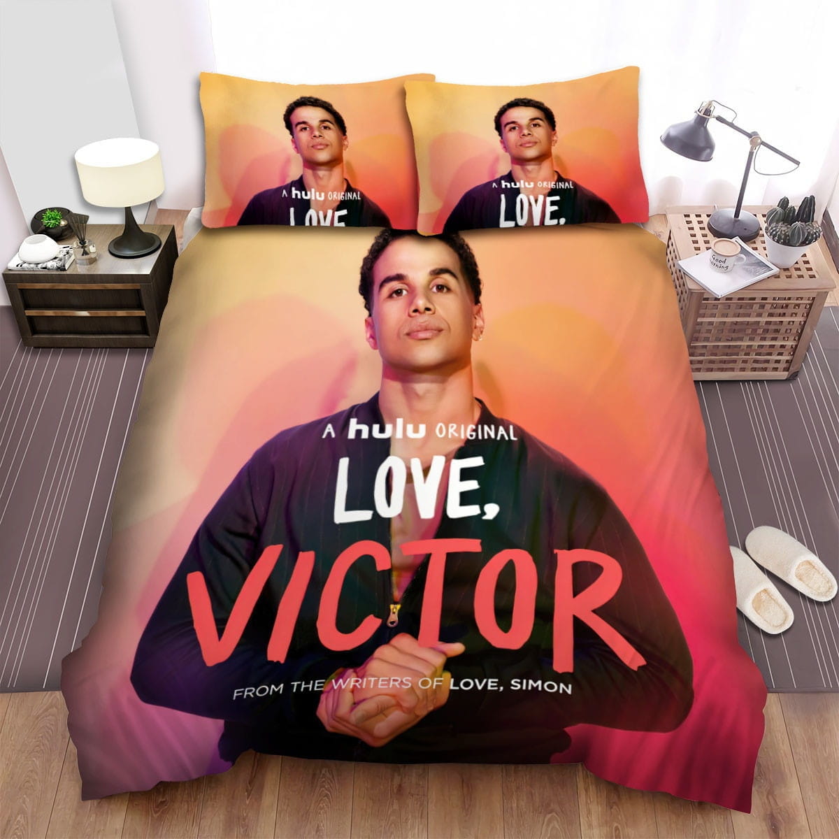 Love Victor Stand Out Bedding Sets Duvet Cover, Flatsheet, Pillowcase For Your Lover
