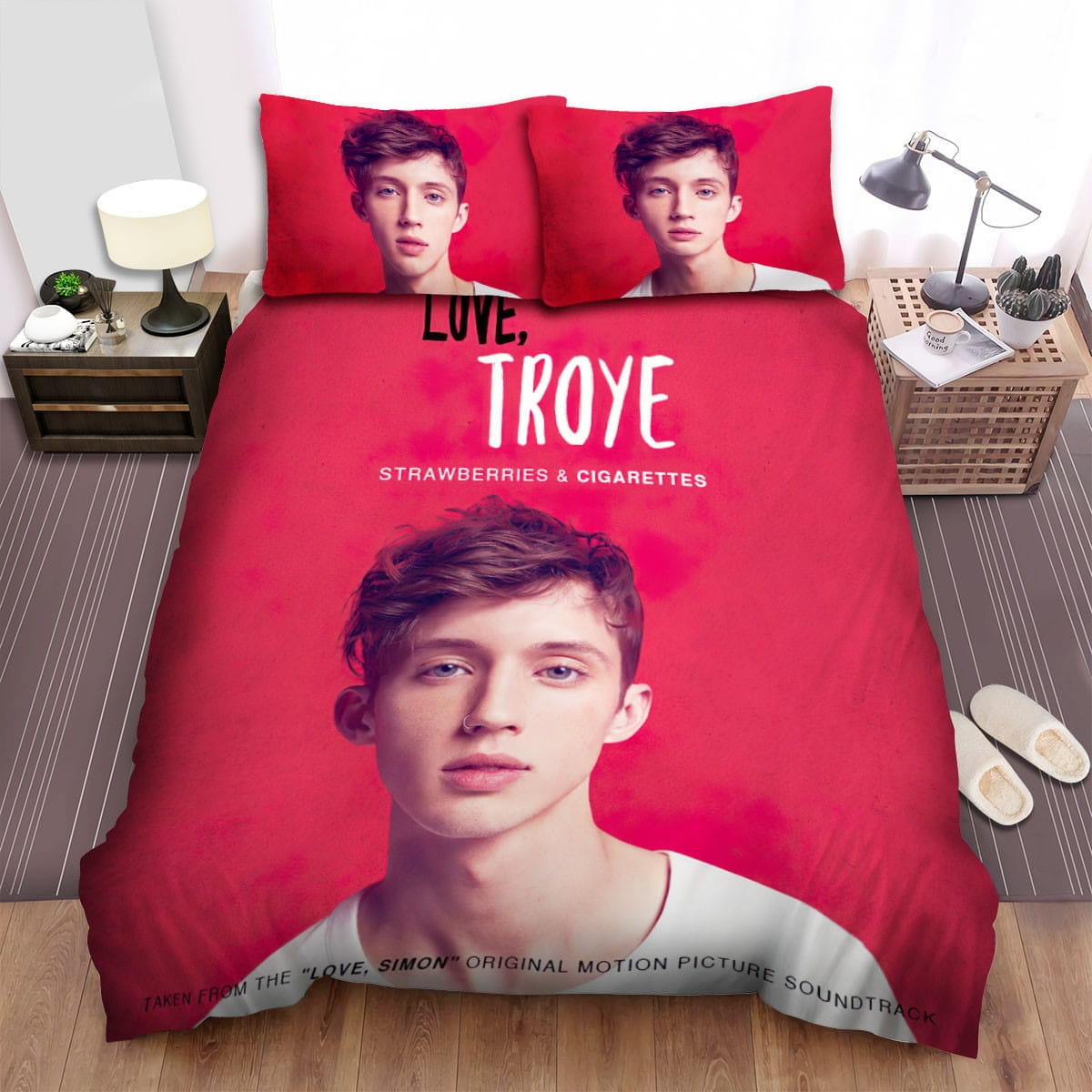 Love Troye Sivan Decorative Bedding Sets with Duvet Cover, Flatsheet, Pillowcases