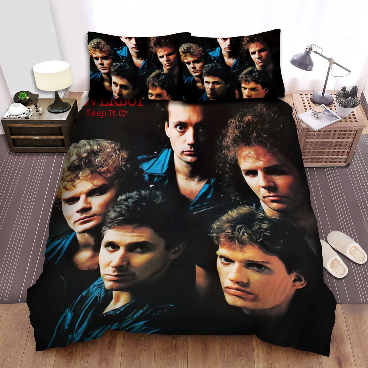 Loverboy Band Posing Bedding Sets Duvet Cover, Flatsheet, Pillowcases Perfect Gift For Fans