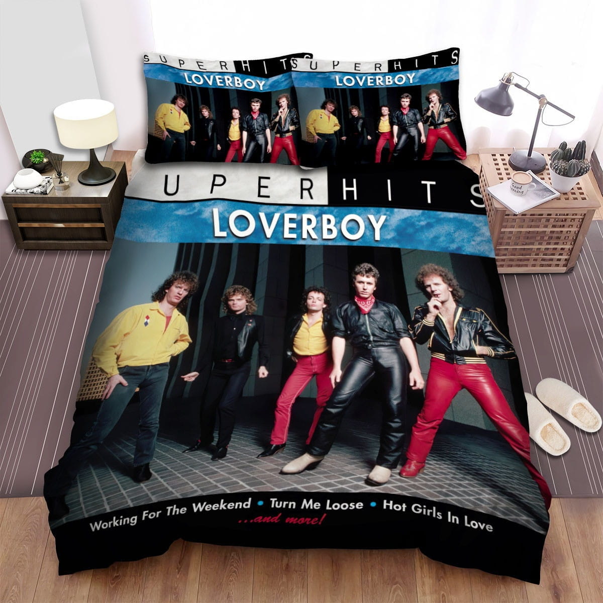 Loverboy Band Superhits Bedding Sets, Flatsheet Gift For Christmas, Thanksgiving, Halloween
