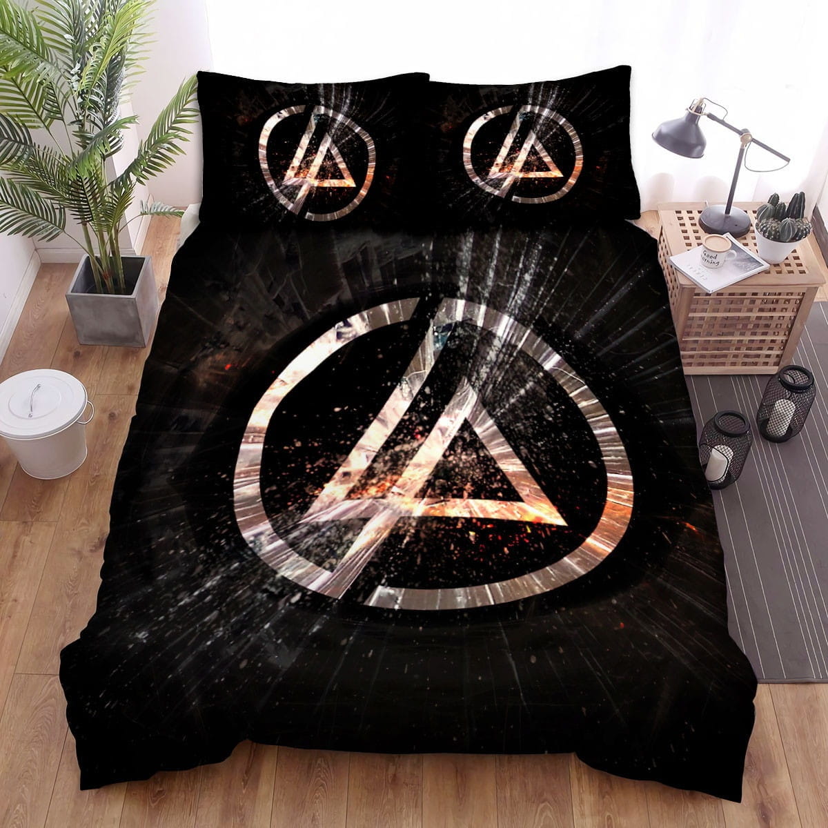 Lp Logo Artwork Bedding Set, Gift For Christmas, Birthday, Thanksgiving