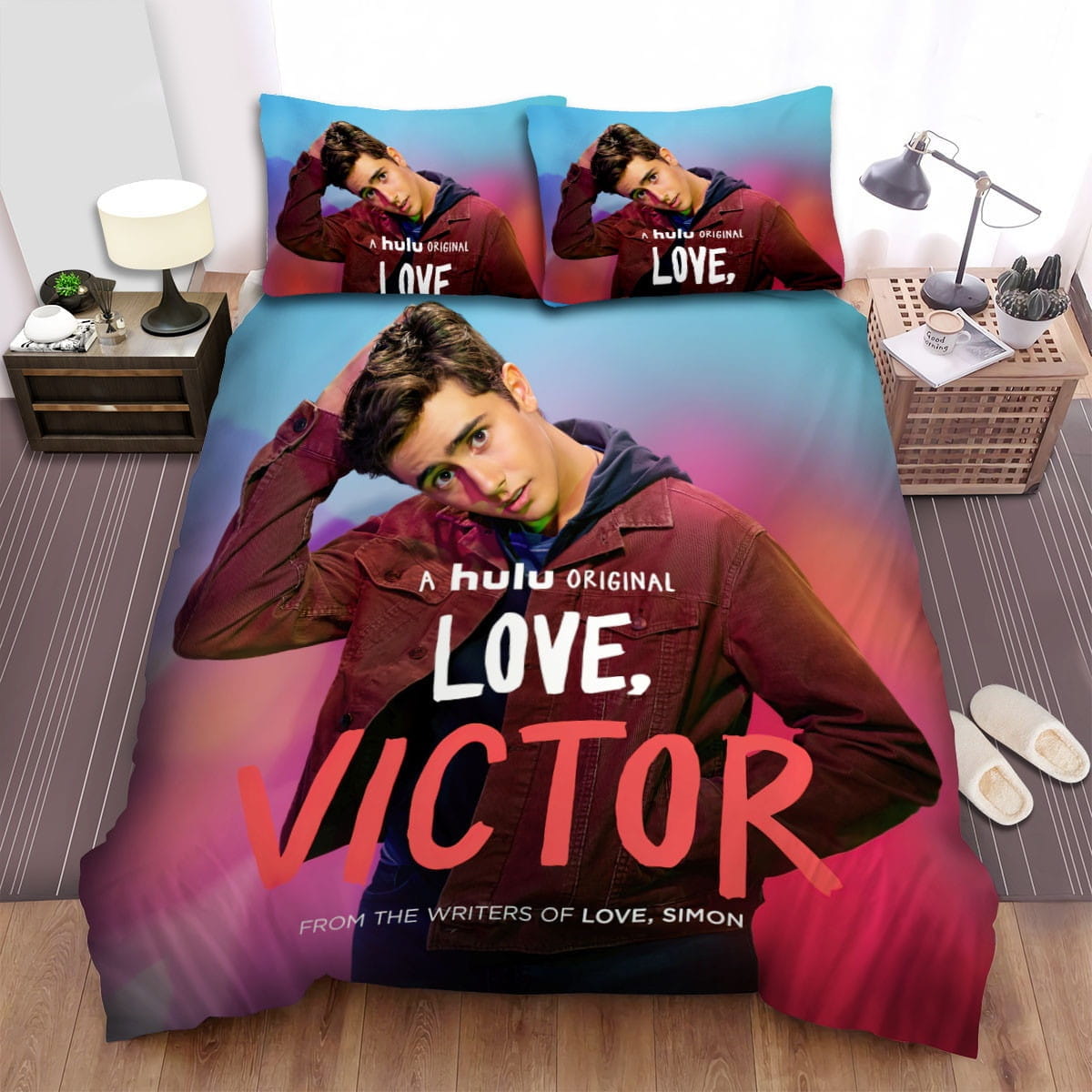 Love Victor Movie Poster 4 Bedding Sets, Flatsheet Gift For Wife, Husband, Besties