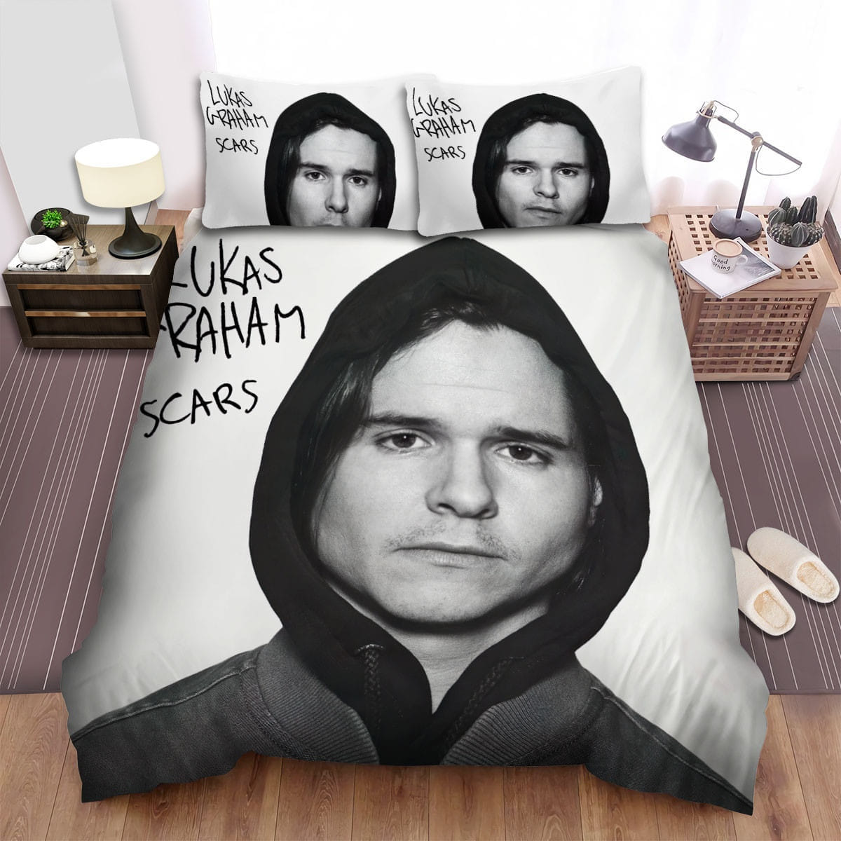 Lukas Graham Scars Bedding Sets, Flatsheet Gift For Christmas, Thanksgiving, Halloween