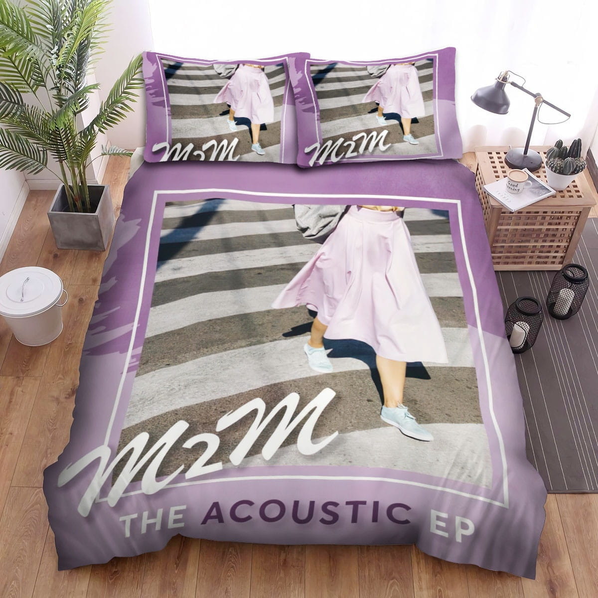 M2m The Acoustic Ep Bedding Sets, Flatsheet Gift For Wife, Husband, Besties