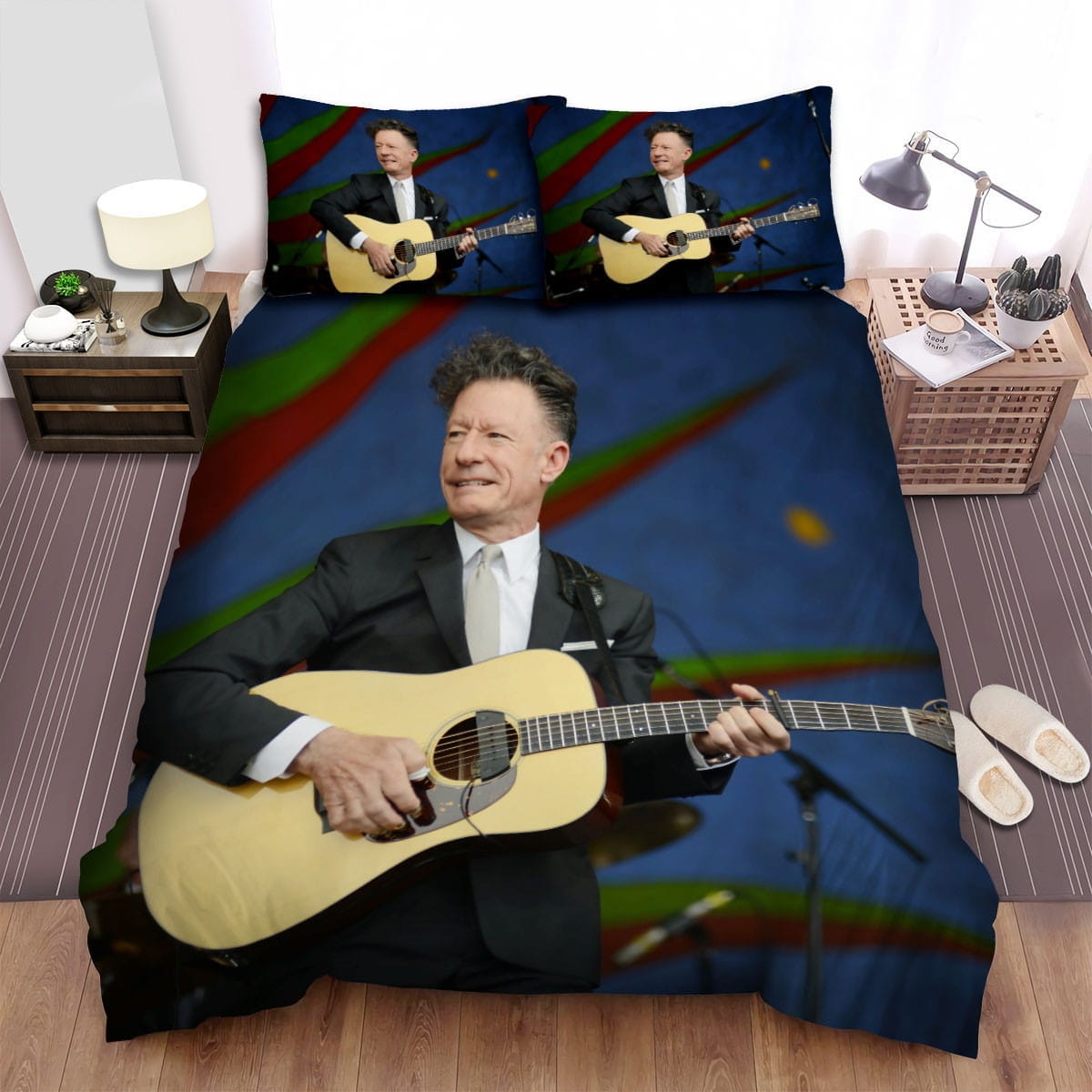 Lyle Lovett On Stage Bedding Sets Duvet Cover, Flatsheet, Pillowcases For Every Bedroom