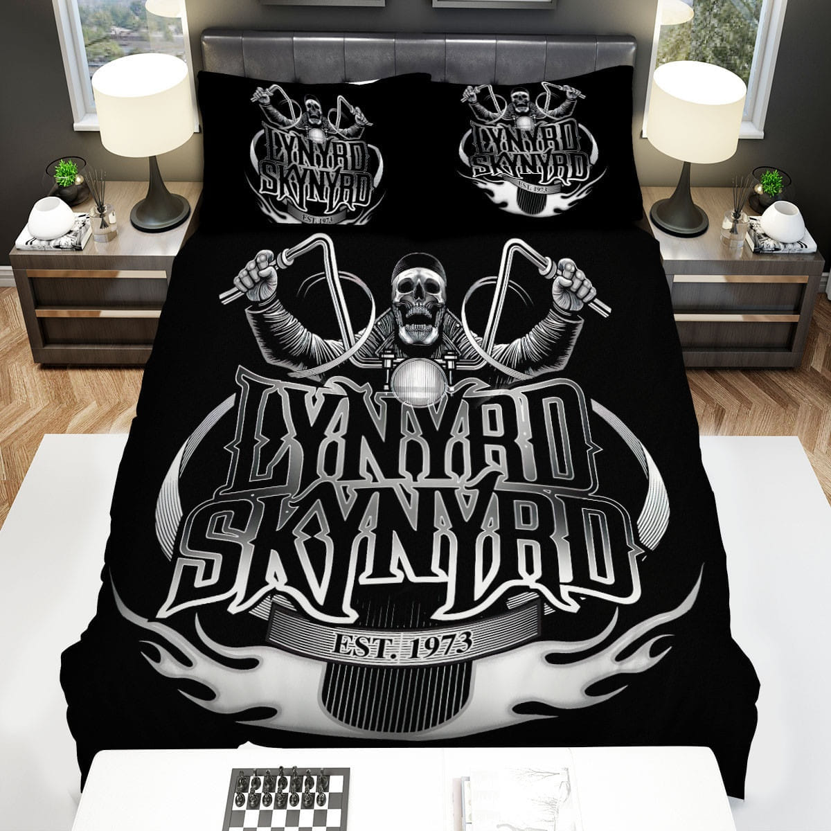 Lynyrd Skynyrd Est. 1973 Bedding Sets Duvet Cover, Flatsheet, Pillowcases For Every Bedroom