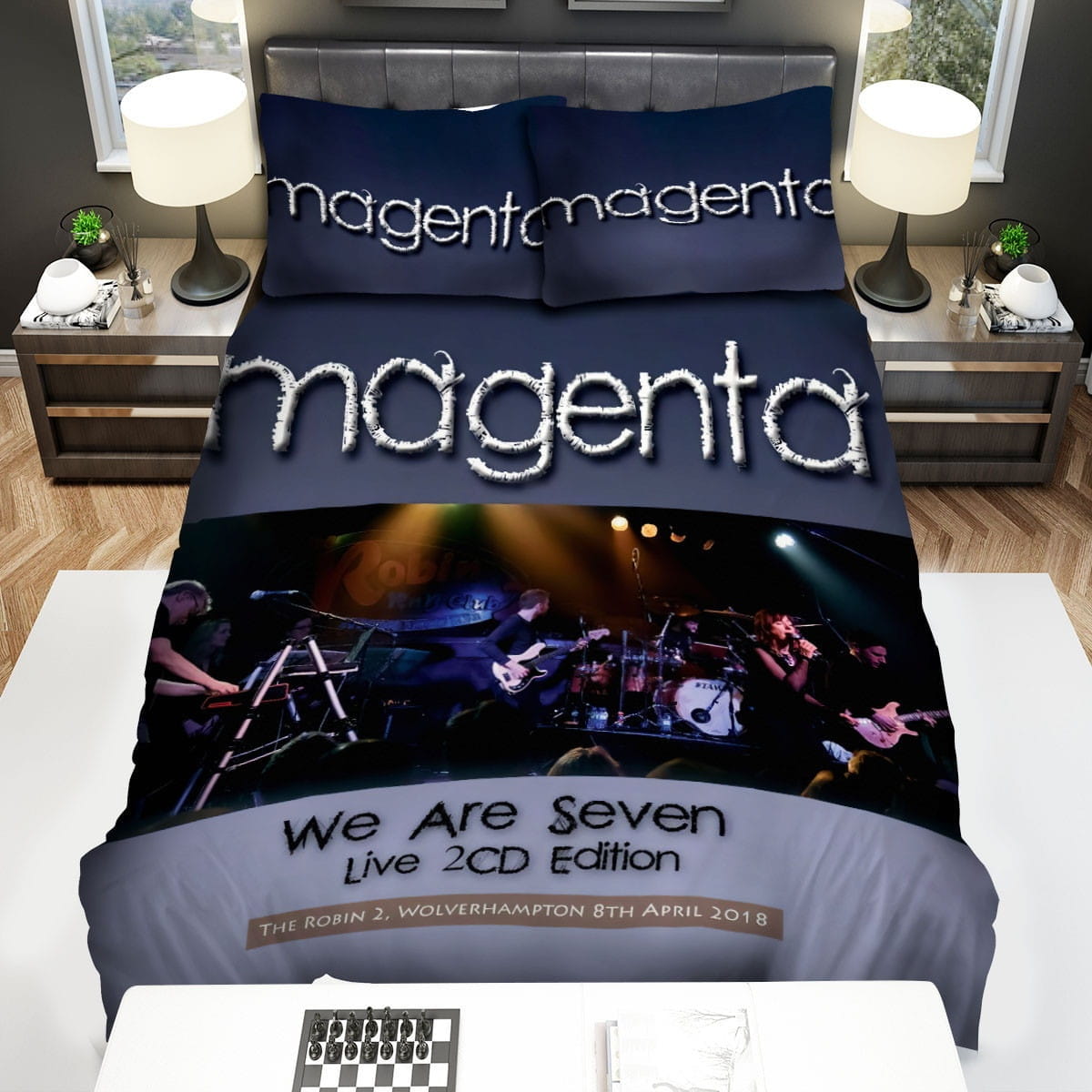 Magenta We Are Seven Bedding Sets, Flatsheet Gift For Wife, Husband, Besties