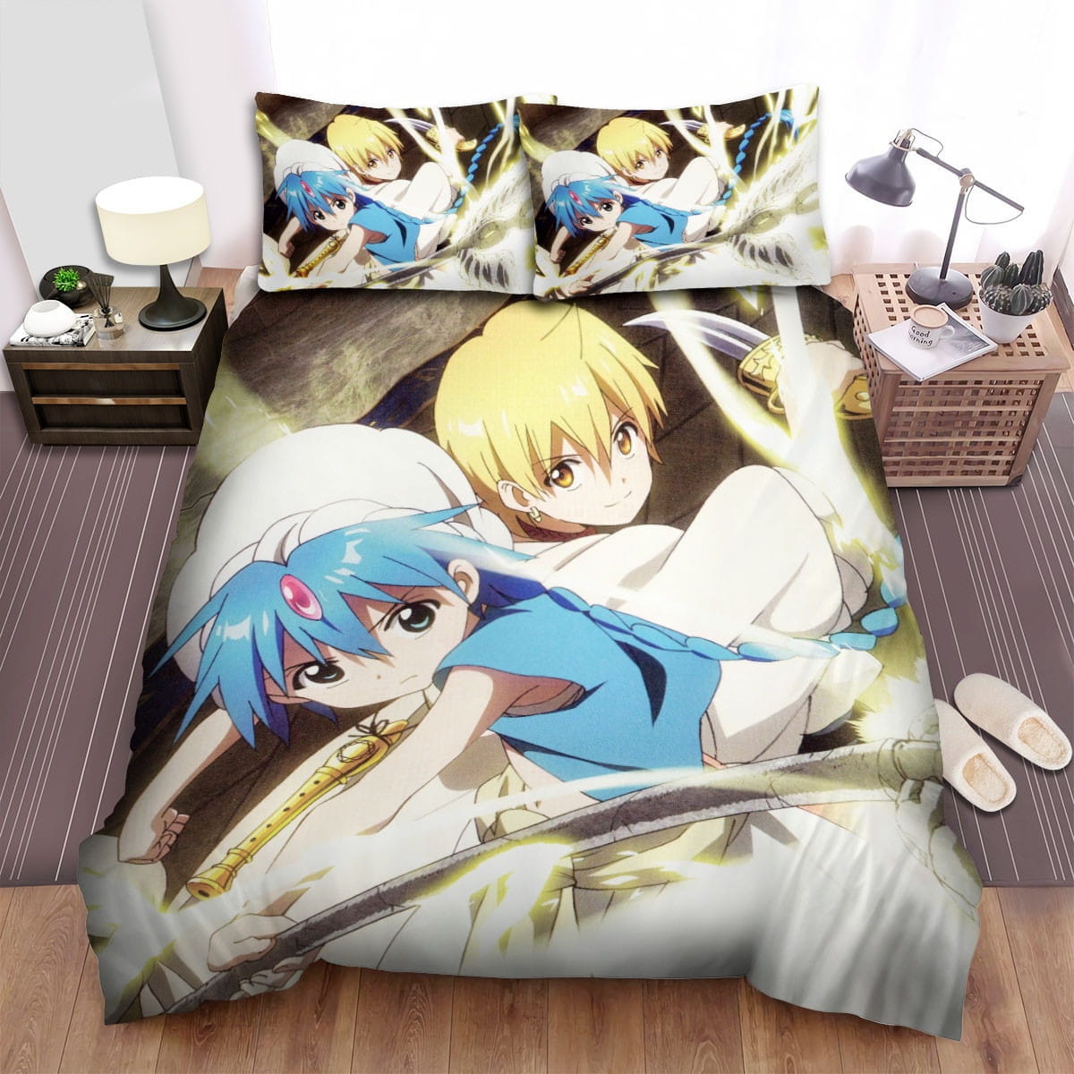Magi Aladdin And Alibaba Bedding Sets, Flatsheet Gift For Christmas, Thanksgiving, Halloween