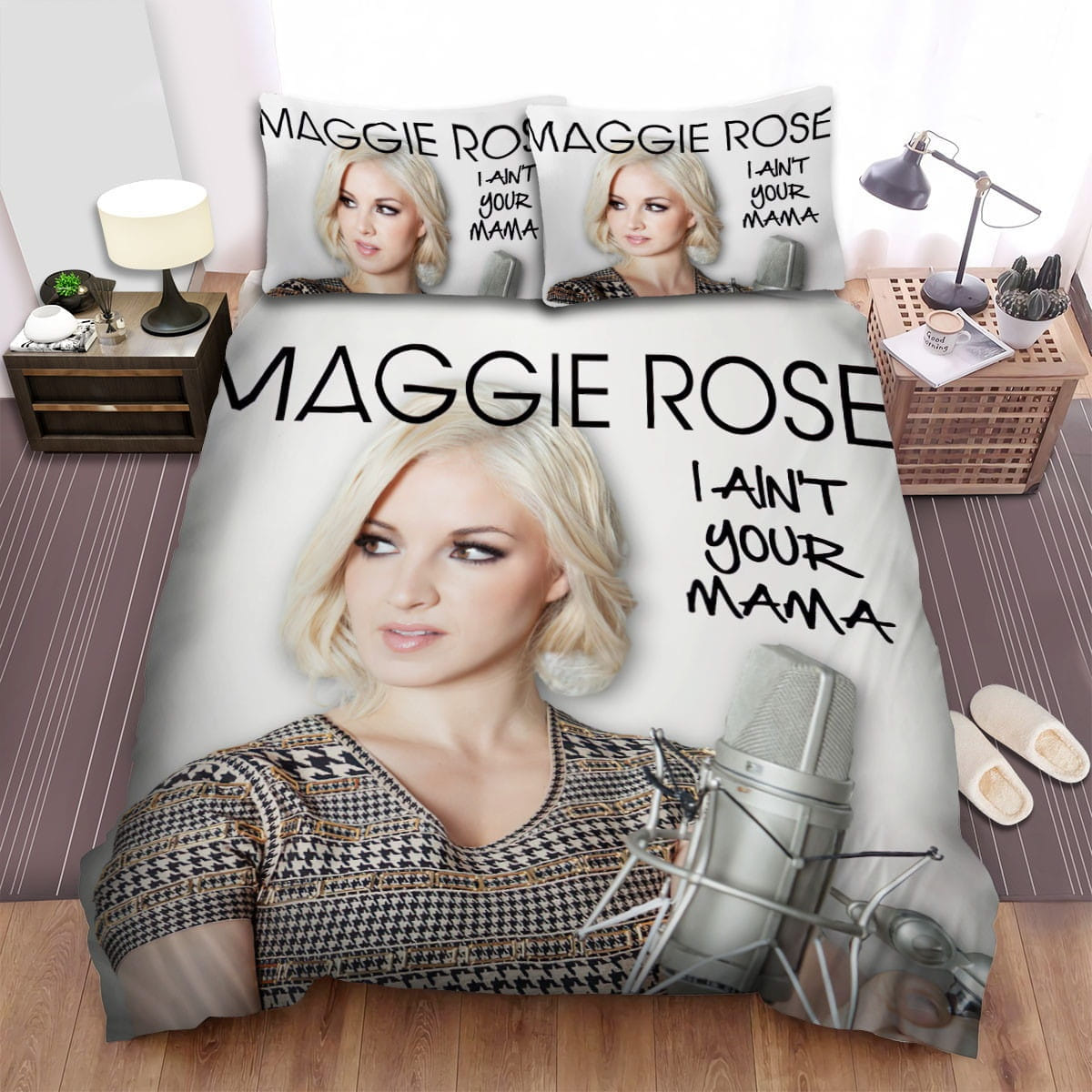 Maggie Rose Mama Bedding Sets, Flatsheet Gift For Christmas, Thanksgiving, Halloween