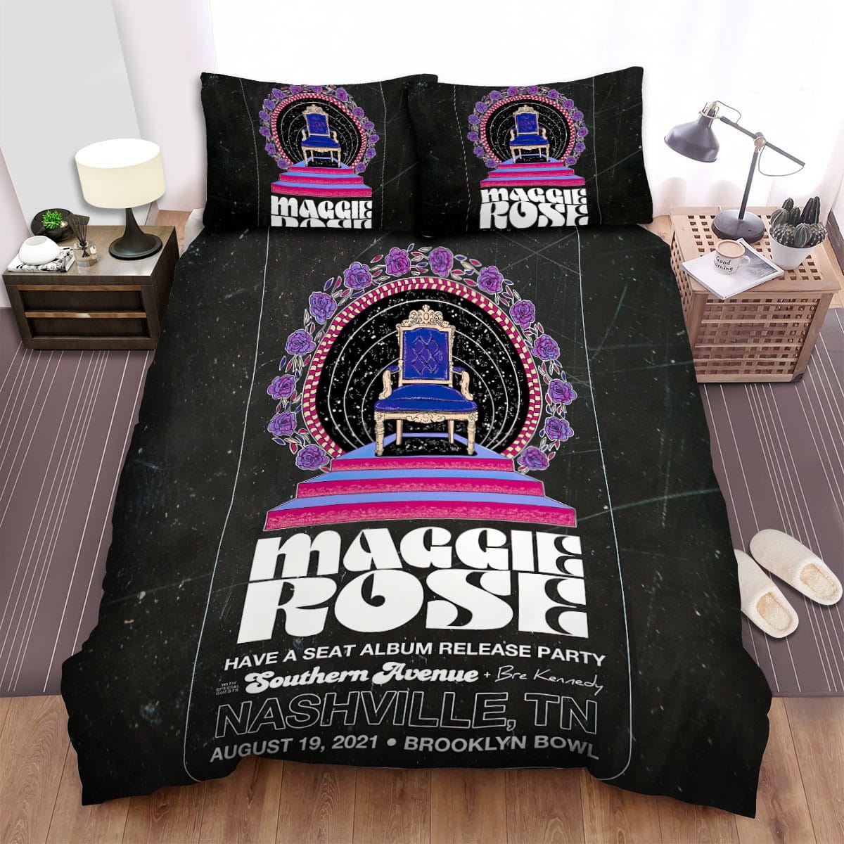 Maggie Rose Dust Bedding Set, Gift For Christmas, Birthday, Thanksgiving