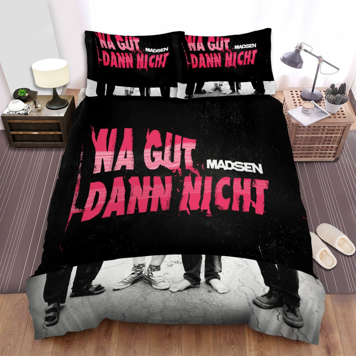Madsen Damn Night Bedding Sets, Flatsheet Gift For Wife, Husband, Besties