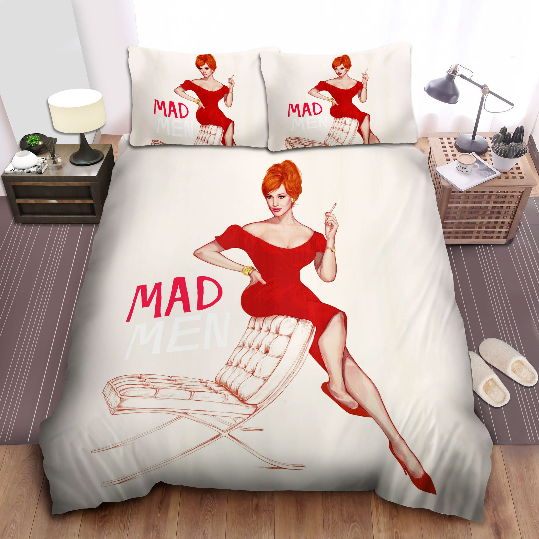 Mad Men Joan Hollway Art Bedding Set, Gift For Christmas, Birthday, Thanksgiving