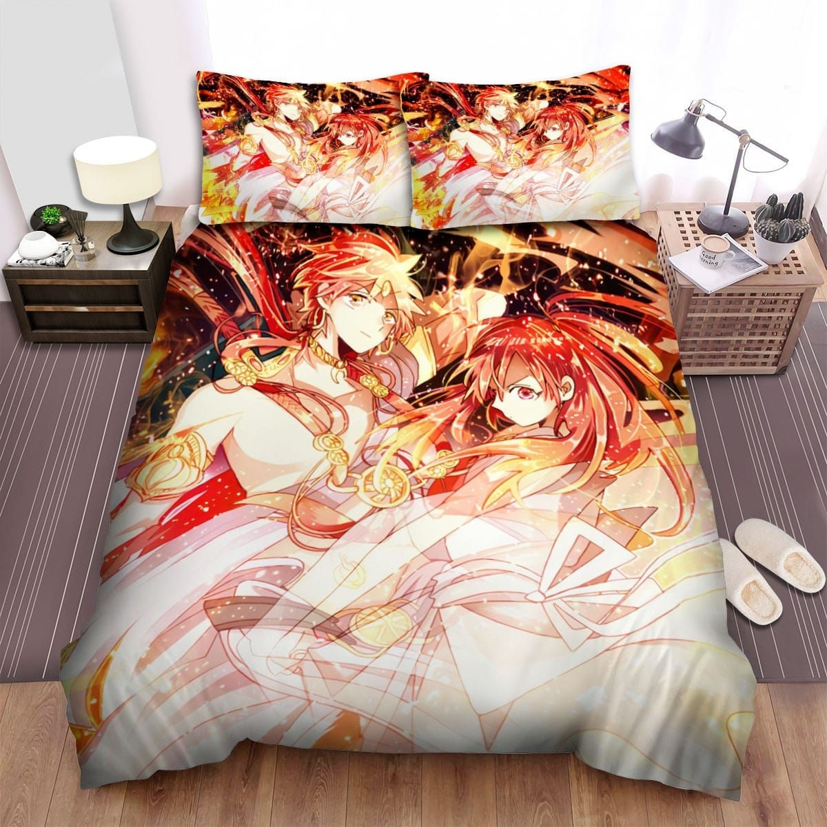 Magi Alibaba And Morgianna Bedding Sets, Flatsheet Gift For Christmas, Thanksgiving, Halloween