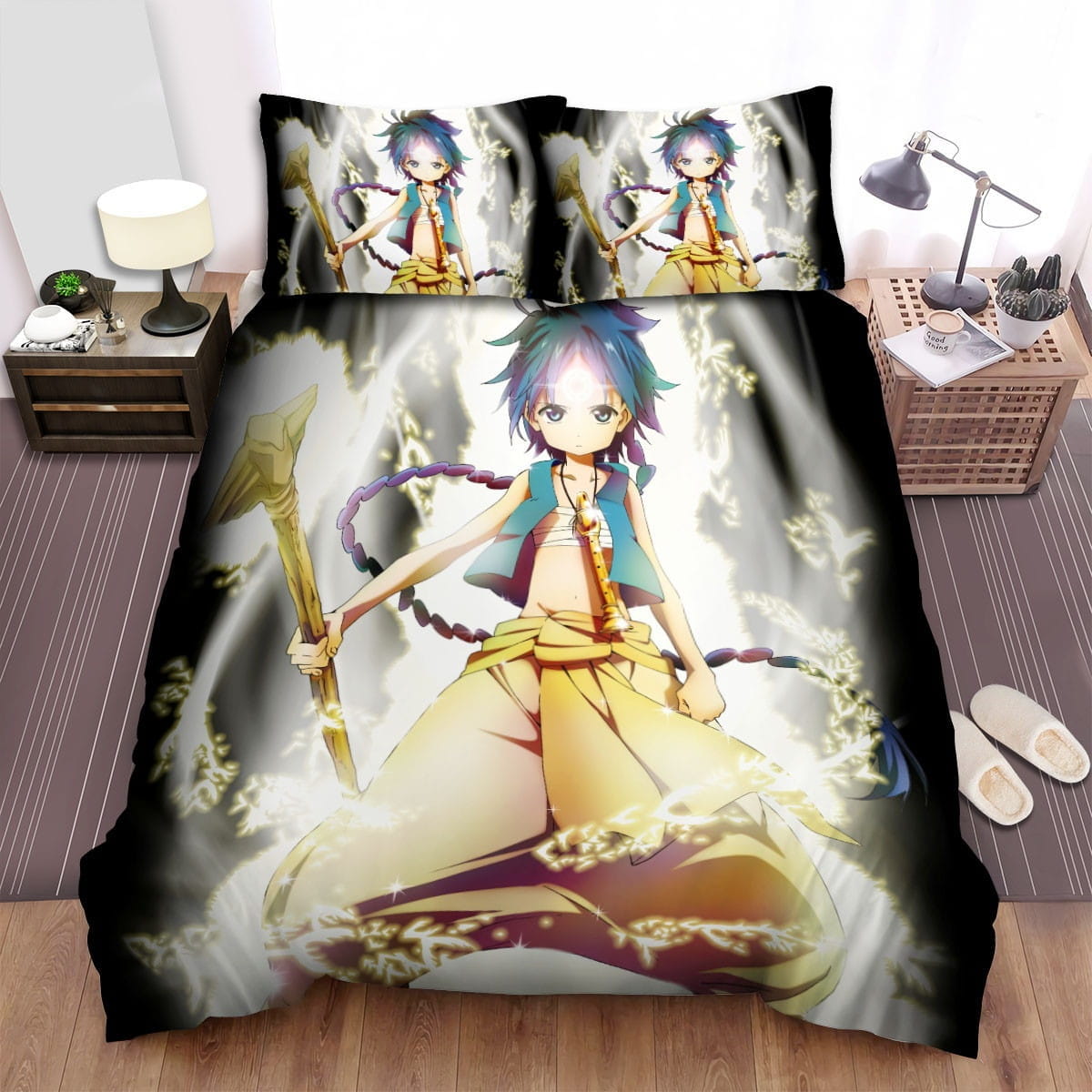 Magi Aladdin Magic Bedding Sets, Flatsheet Gift For Christmas, Thanksgiving, Halloween
