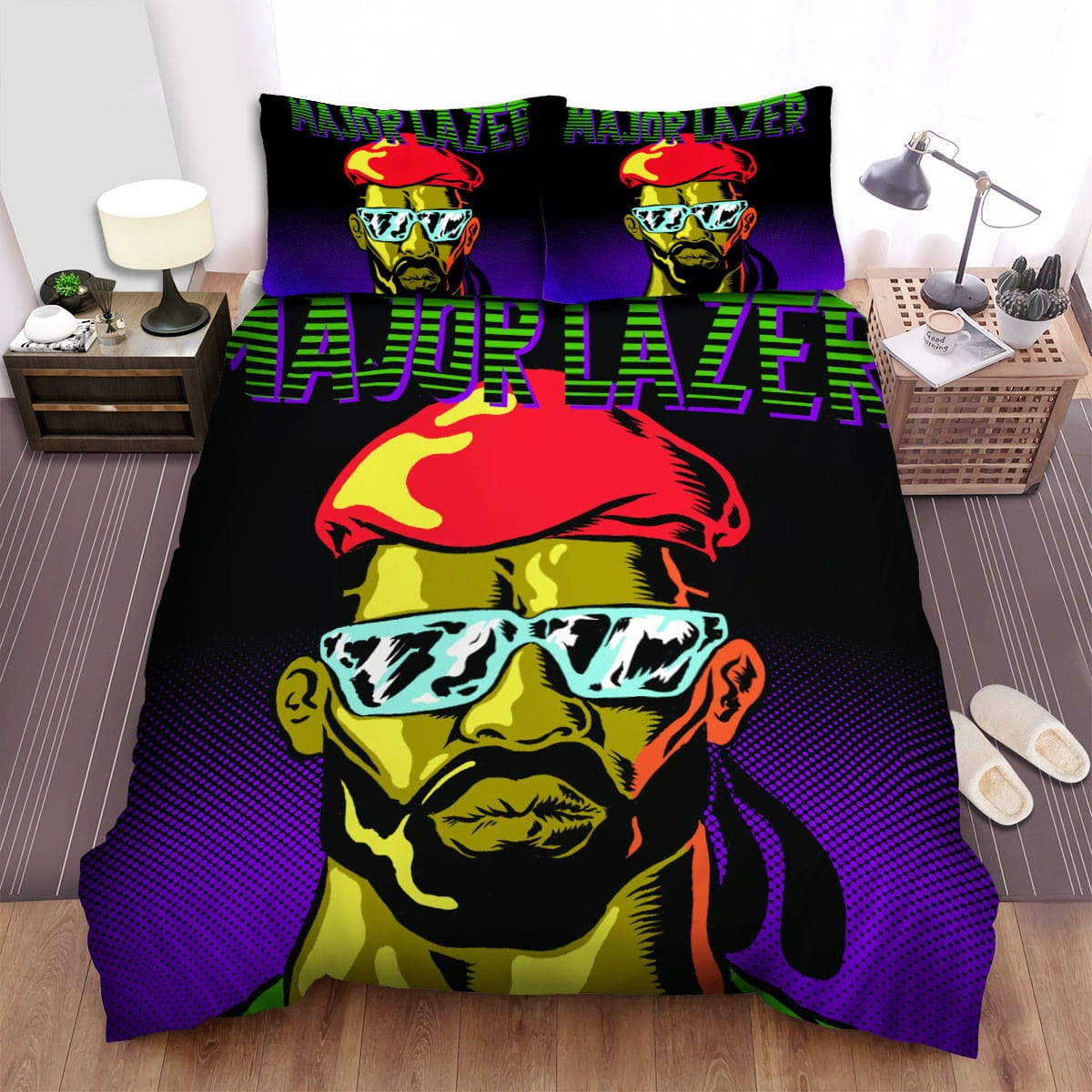 Major Lazer Artwork Bedding Sets Duvet Cover, Flatsheet, Pillowcase For Your Lover