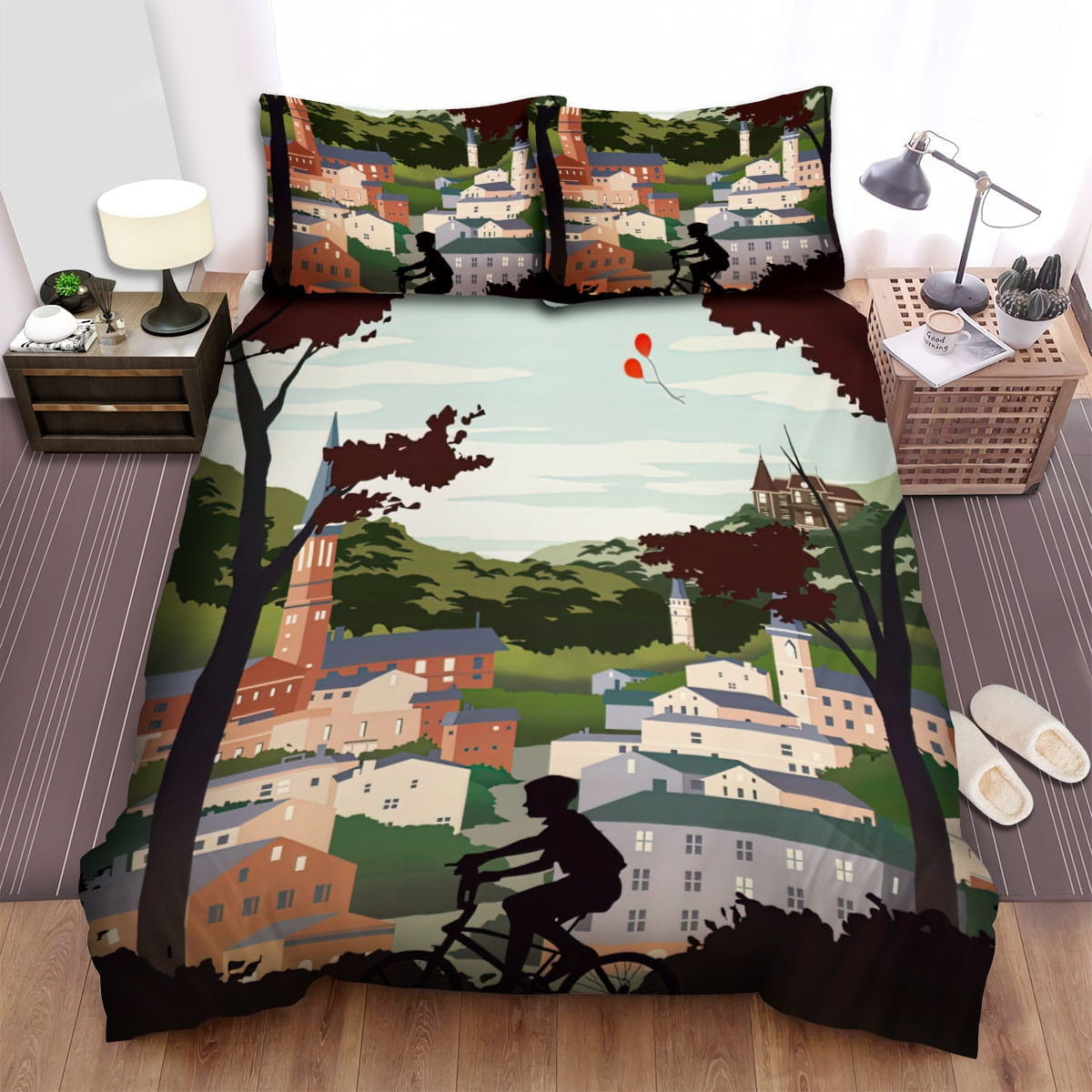 Maine Derry Bedding Sets, Flatsheet Gift For Christmas, Thanksgiving, Halloween