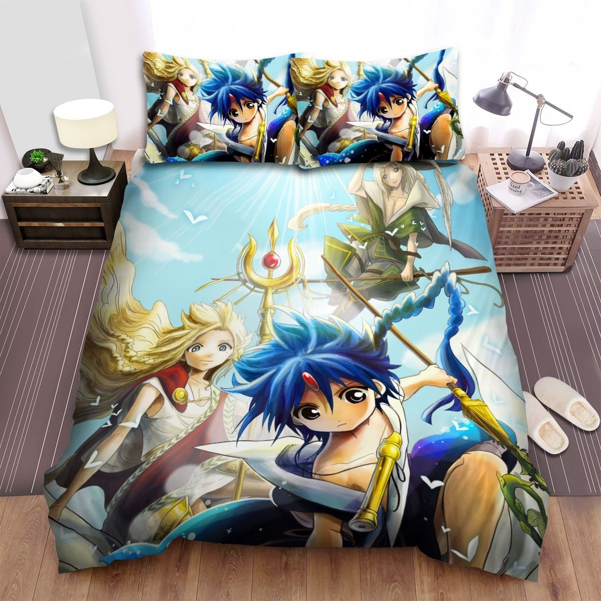Magi Characters In The Sky Bedding Sets Duvet Cover, Flatsheet, Pillowcase For Your Lover