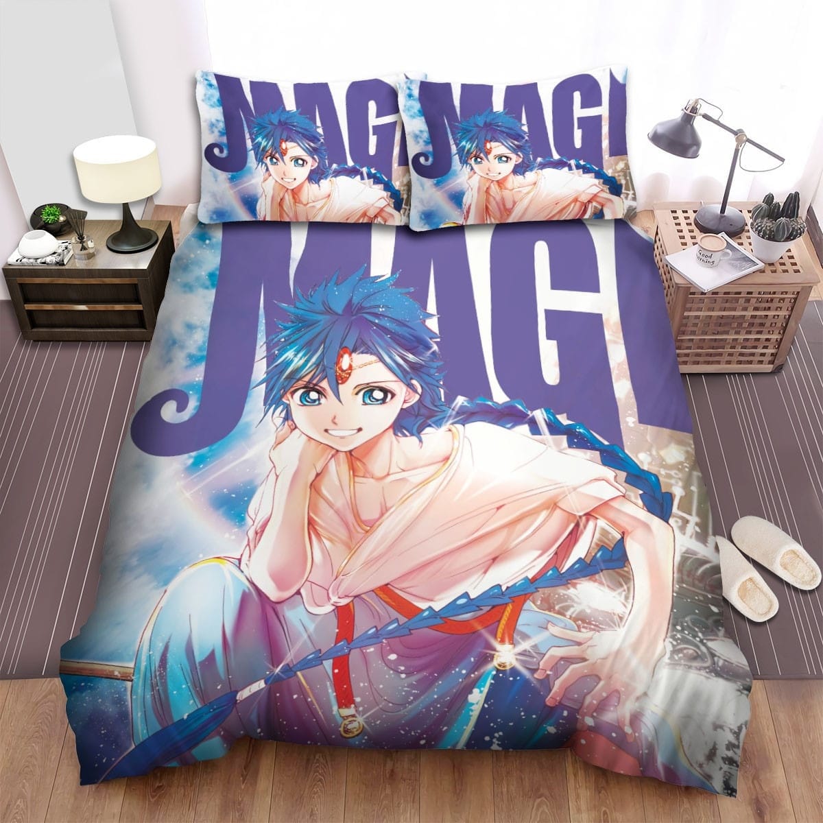 Magi Manga Aladdin Art Bedding Sets Duvet Cover, Flatsheet, Pillowcases For Every Bedroom