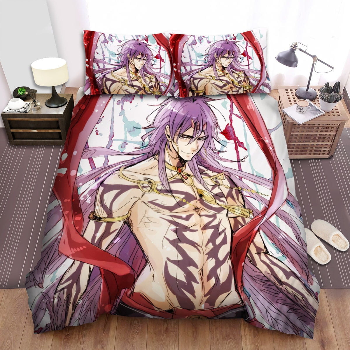 Magi Character Sinbad Bedding Sets, Flatsheet Gift For Wife, Husband, Besties