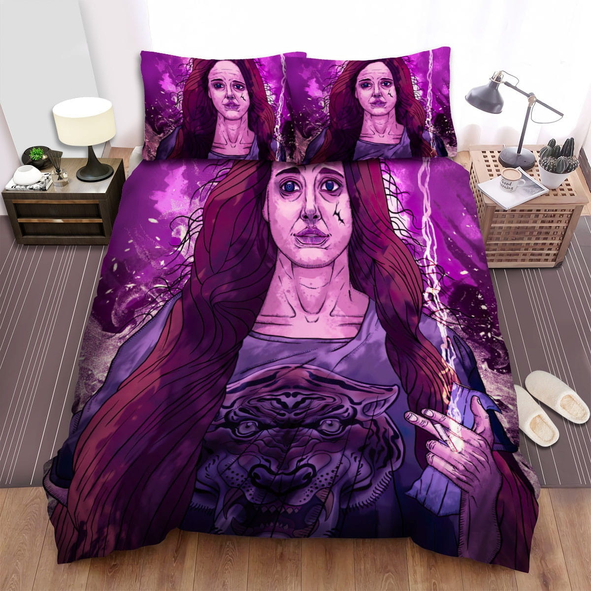 Mandy (I) Mandy Movie Art Bedding Sets Duvet Cover, Flatsheet, Pillowcases Perfect Gift For Fans