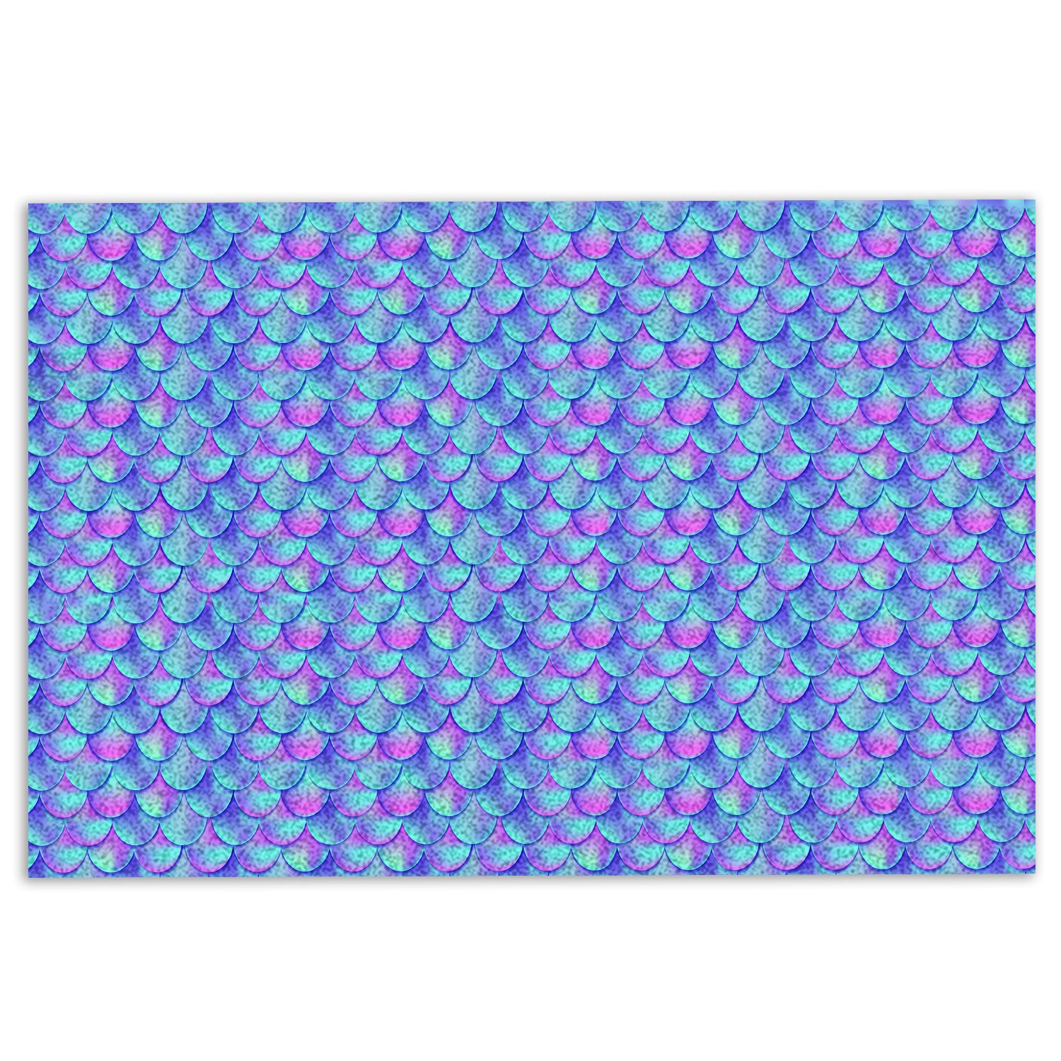 Mermaid Rubber Doormat, Mermaid Scale Welcome Sea Beach Ocean Gift For Mermaid Lover Welcome Doormat, Indoor Outdoor Door Mat, Home Decor