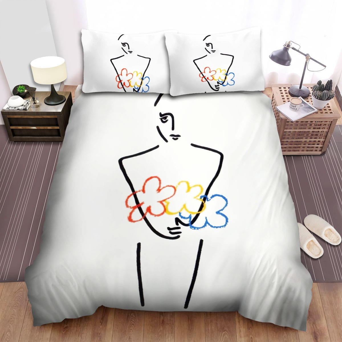 Man Of Colours Icehouse Decorative Bedding Sets with Duvet Cover, Flatsheet, Pillowcases